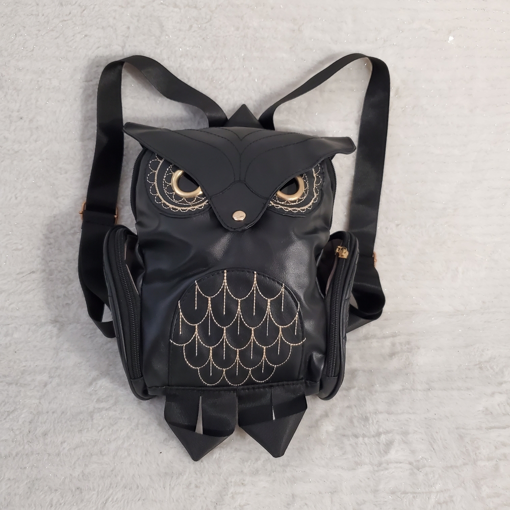 Stylish Black Owl Backpack - Women's Fashion Backpack